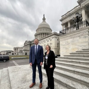 Matt Cocco and Heidi Rodzen at Capitol Building
